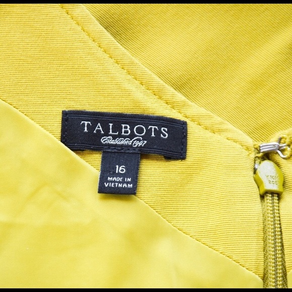 V-neck sleeveless dress in color lemon and size 16 - Picture 5 of 7